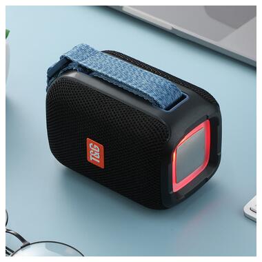 Bluetooth-колонка TG339 с RGB підсвітком , speakerphone, радіо , black (9941) фото №2