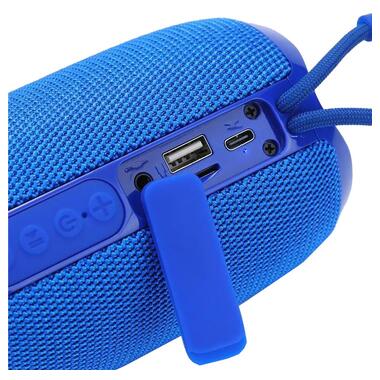 Bluetooth-колонка TG653 с RGB підсвітком , speakerphone, радіо, blue (9958) фото №4