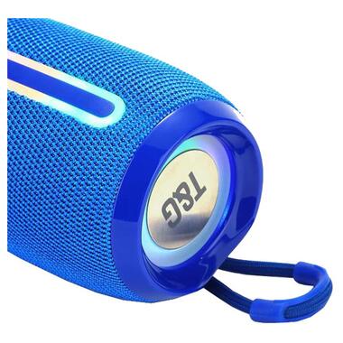Bluetooth-колонка TG653 с RGB підсвітком , speakerphone, радіо, blue (9958) фото №2