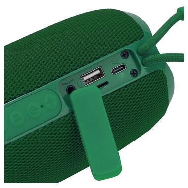 Bluetooth-колонка TG653 с RGB підсвітком , speakerphone, радіо, green (9956) фото №2
