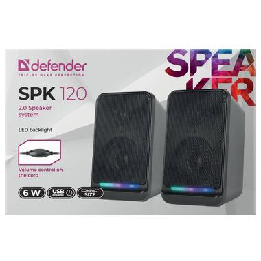 Акустична система 2.0 Defender SPK 120 6 Вт, LED підсвітка, USB (65119) фото №6