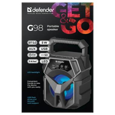 Акустическая система Defender G98 Black (65098) фото №6