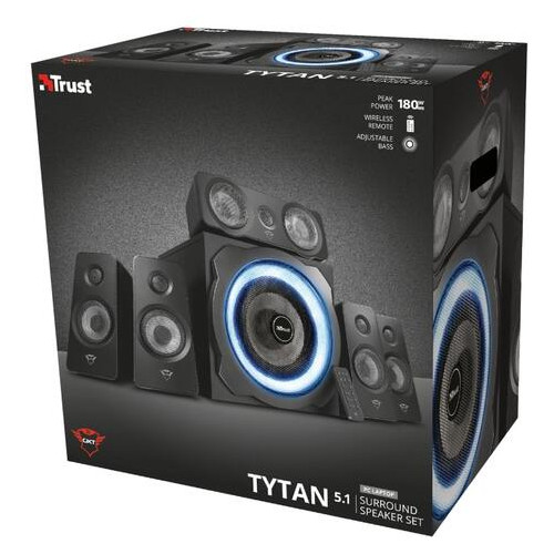 Акустична система Trust 5.1 GXT 658 Tytan Surround Speaker System BLACK фото №1