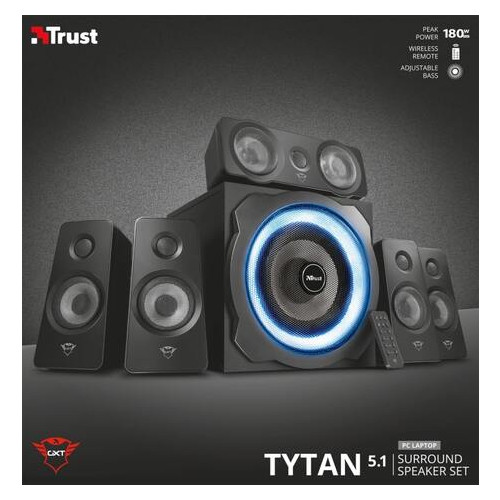 Акустична система Trust 5.1 GXT 658 Tytan Surround Speaker System BLACK фото №5