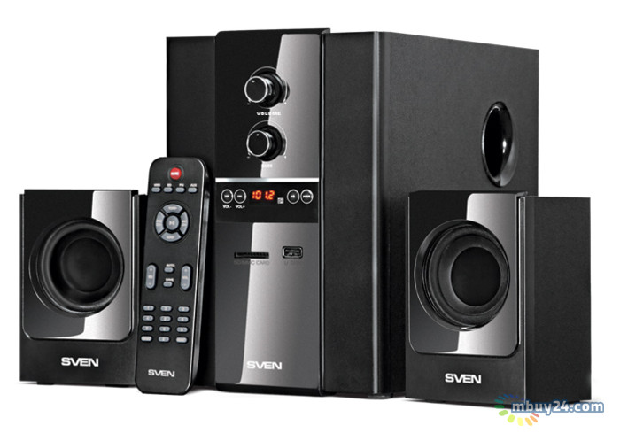 Акустична система Sven MS-1820, black (40Вт, FM-тюнер, USB/SD, дисплей, ПДК) фото №1