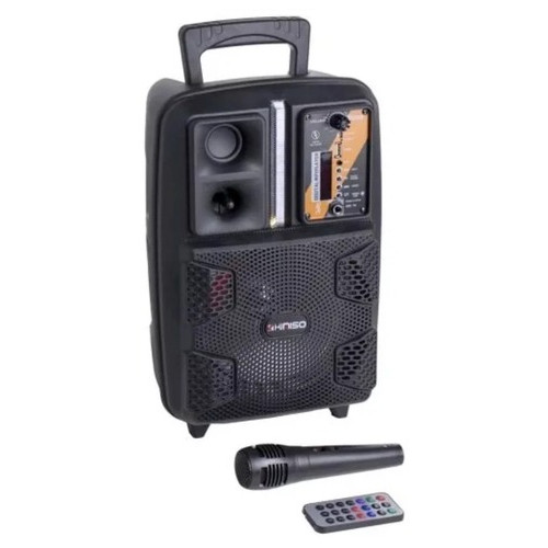 Автономна акустична система XPRO QS-2805 валіза 30Вт, USB, SD, FM радіо, Bluetooth, 1 мікрофон, ДУ чорна (QS-2805) фото №5