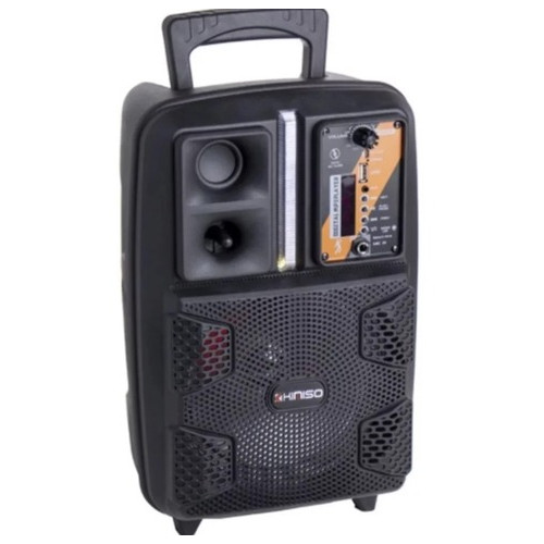 Автономна акустична система XPRO QS-2805 валіза 30Вт, USB, SD, FM радіо, Bluetooth, 1 мікрофон, ДУ чорна (QS-2805) фото №3