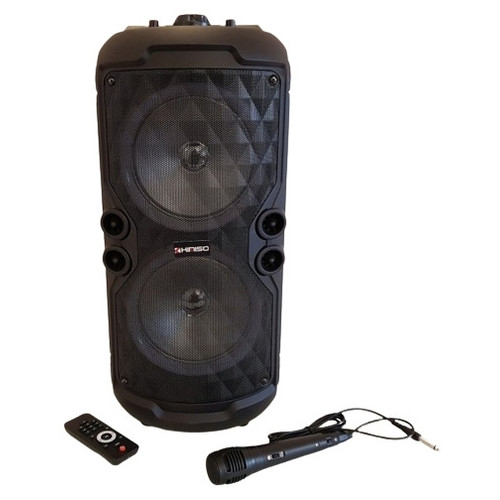 Автономна акустична система XPRO QS-A282 валіза 30Вт, USB, SD, FM радіо, Bluetooth, 1 мікрофон, ДУ чорна (QS-A282) фото №1