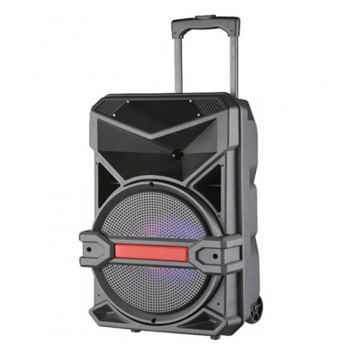 Акумуляторна акустична система XPRO UF-1716 колонка валіза 80Вт USB, SD, FM радіо, Bluetooth, мікрофон, ДУ чорна (UF-1716) фото №4