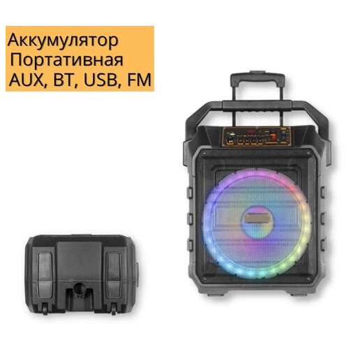 Акумуляторна акустична система XPRO UF-982 колонка валіза 150Вт USB, SD, FM радіо, Bluetooth, мікрофон, ДК (UF-982) фото №2