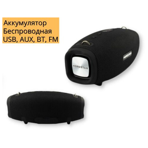 Колонка портативна XPRO A41 15W USB, AUX, FM, Bluetooth чорна (A41) фото №2