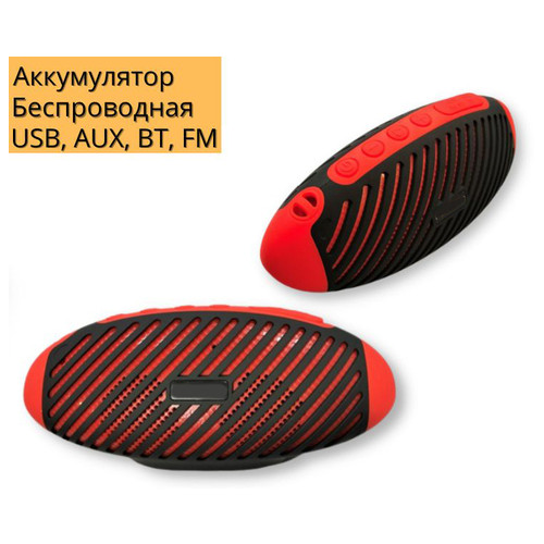 Портативна колонка XPRO P5 10Вт USB, AUX, FM, Bluetooth червона (P5) фото №2