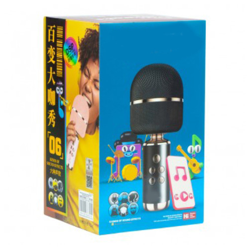 Портативна колонка караоке-мікрофон XPRO D36 10Вт USB, AUX, Bluetooth чорна (ЦУ-00035213-mms) фото №5