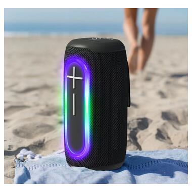 Портативная колонка XPRO P60 20Вт USB, AUX, FM, Bluetooth черная (41091-P60) фото №3