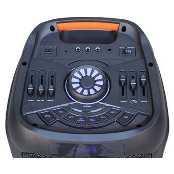 Портативна колонка XPRO RAVE 208-07 валіза 150Вт, USB, SD, FM радіо, Bluetooth, 2 мікрофони, ДК (41189-208-07) фото №6