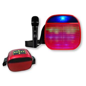 Колонка портативна XPRO A25 15Вт з мікрофоном USB, AUX, FM, Bluetooth червона(A25) фото №1