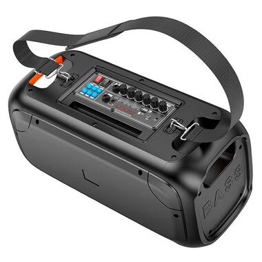 Портативная колонка XPRO BS54 чемодан 30Вт, USB, SD, FM радио, Bluetooth, 2 микрофона, ДУ (41913-BS54_3414) фото №4