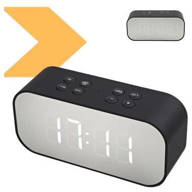 Мобильная колонка с часами S15 BT черного цвета XPRO. (43657-S15 BT_166) фото №1