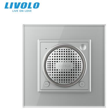 Bluetooth 5.0 колонка Livolo сірий (VL-C7-FCF-2IP) фото №3