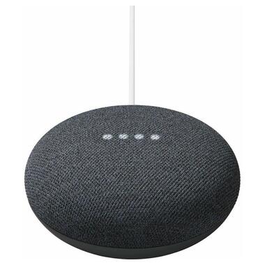 Портативна акустика Google Nest Mini Charcoal (GA00781-US/EU)  фото №1