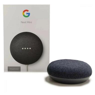 Портативна акустика Google Nest Mini Charcoal (GA00781-US/EU)  фото №3