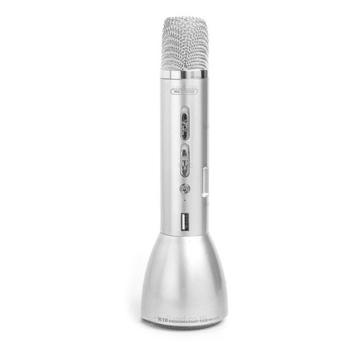 Мікрофон та спікер WK WT-K10 сріблястий фото №1