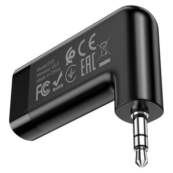 Беспроводной приемник Hoco E53 Dawn sound AUX BT5.0/145mAh Black фото №4