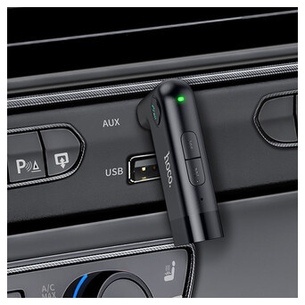 Беспроводной приемник Hoco E53 Dawn sound AUX BT5.0/145mAh Black фото №9