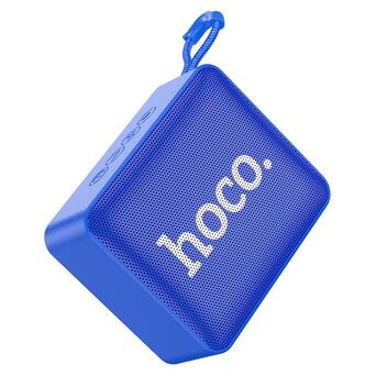Bluetooth Колонка Hoco BS51 Gold brick sports Blue фото №2