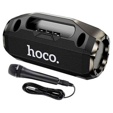 Bluetooth колонка Hoco HA3 з мікрофоном Black фото №1