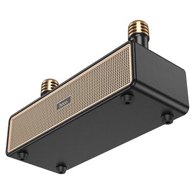 Портативная колонка HOCO BS63 Graceful wireless dual-mic BT speaker Black (6942007634458) фото №5