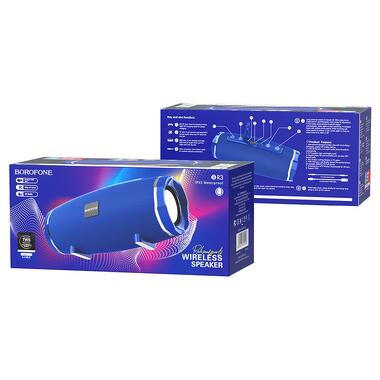 Портативная колонка BOROFONE BR3 Rich sound sports wireless speaker Blue (6931474715593) фото №3