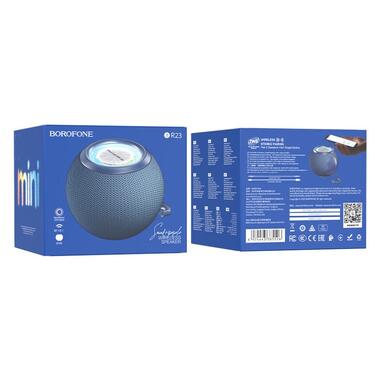 Портативная колонка BOROFONE BR23 Sound ripple sports BT speaker Dark Blue (6974443385526) фото №4