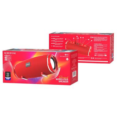 Портативная колонка BOROFONE BR3 Rich sound sports wireless speaker Red (6931474715586) фото №3