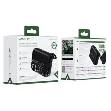 Портативная колонка ACEFAST K4 Go portable wireless speaker 5W IPX7 Black (6974316285113) фото №2