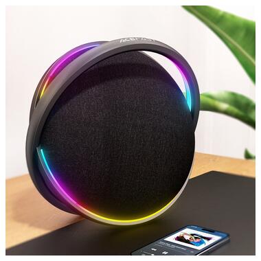 Портативная колонка Acefast K5 Pro Portable wireless Speaker Black (6974316285465) фото №7