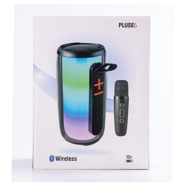 Колонка bluetooth портативна бездротова Pulse 6 із мікрофоном 10 Вт водонепроникна з аккумулятором (PULSE6B) фото №7