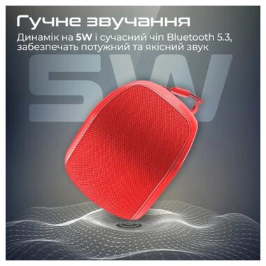 Акустическая система Promate Mood 5W Red (mood.red) фото №2