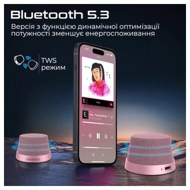 Акустическая система Promate Punch 3 Вт Pink (punch.pink) фото №4