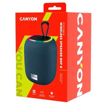Акустическа система Canyon BSP-8 Bluetooth V5.2 Grey (CNE-CBTSP8G) фото №5