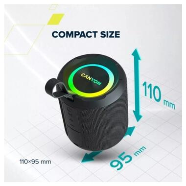 Акустична система Canyon OnMove 11 Black (CNE-CBTSP11) фото №6