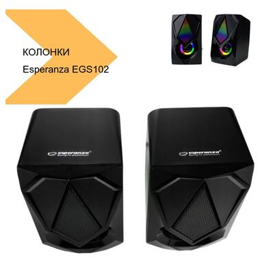 Компьютерные колонки Esperanza EGS102 Boogie черного цвету 42918-MJ-100A_390 фото №2