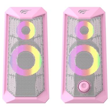 Акустическая система Havit HV-SK202 USB 2.0 Pink (6939119024048) фото №4