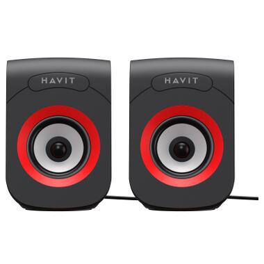 Акустическая система Havit SK599 USB 6W Black/Red (6950676205978) фото №2