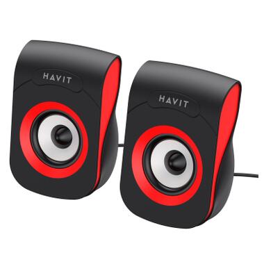 Акустическая система Havit SK599 USB 6W Black/Red (6950676205978) фото №5