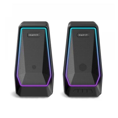 Акустическая система Havit SK769BT 10W RGB USB Black (6939119050139) фото №3