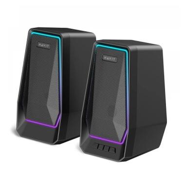Акустическая система Havit SK769BT 10W RGB USB Black (6939119050139) фото №1