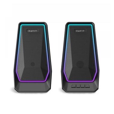 Акустическая система Havit SK769BT 10W RGB USB Black (6939119050139) фото №2