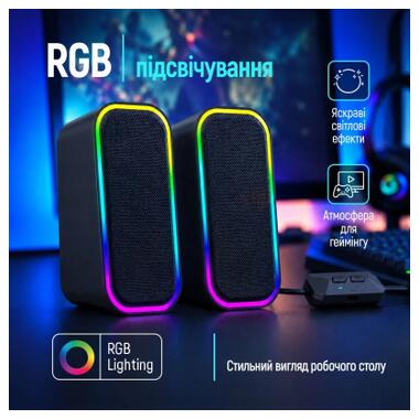 Акустическая система ColorWay Aura 2.0 USB/Bluetooth Gray (CW-SPU02GR) фото №7