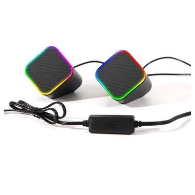 Акустическая система ColorWay Cubix 2.0 RGB USB Black (CW-SPU05BK) фото №3